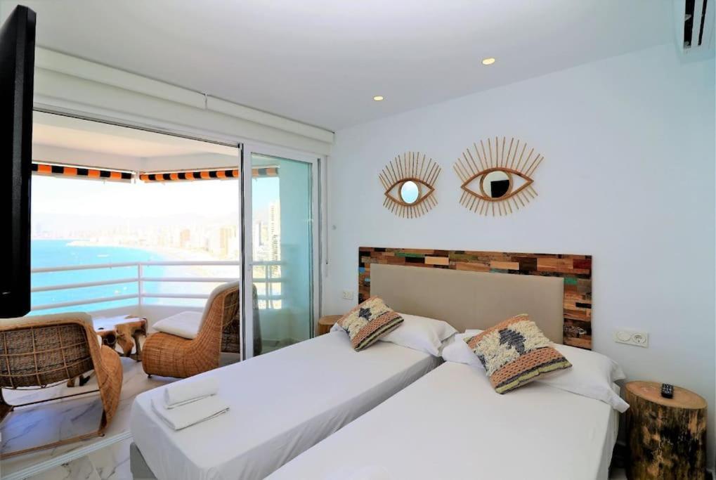 Luxurious 2-Bedroom Apt With Stunning Views, 1St Line On Levante Beach, Benidorm Extérieur photo